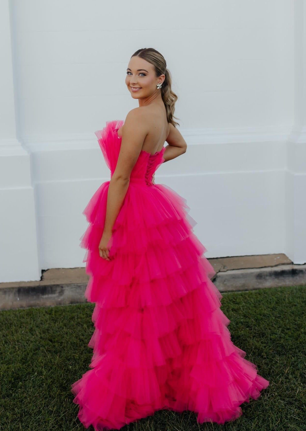 Convertible Bridesmaid Fuschia Pink Infinity Dress Frankie Convertible Velvet Tulle Dress Convertible Bridesmaid Fuschia Pink Infinity Dress Frankie Convertible Velvet Tulle Dress