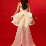 straight cut short volume dress