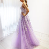 Pastel purple lace dress