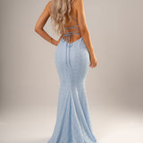 Sparkling Baby Blue Mermaid Dress (sales)