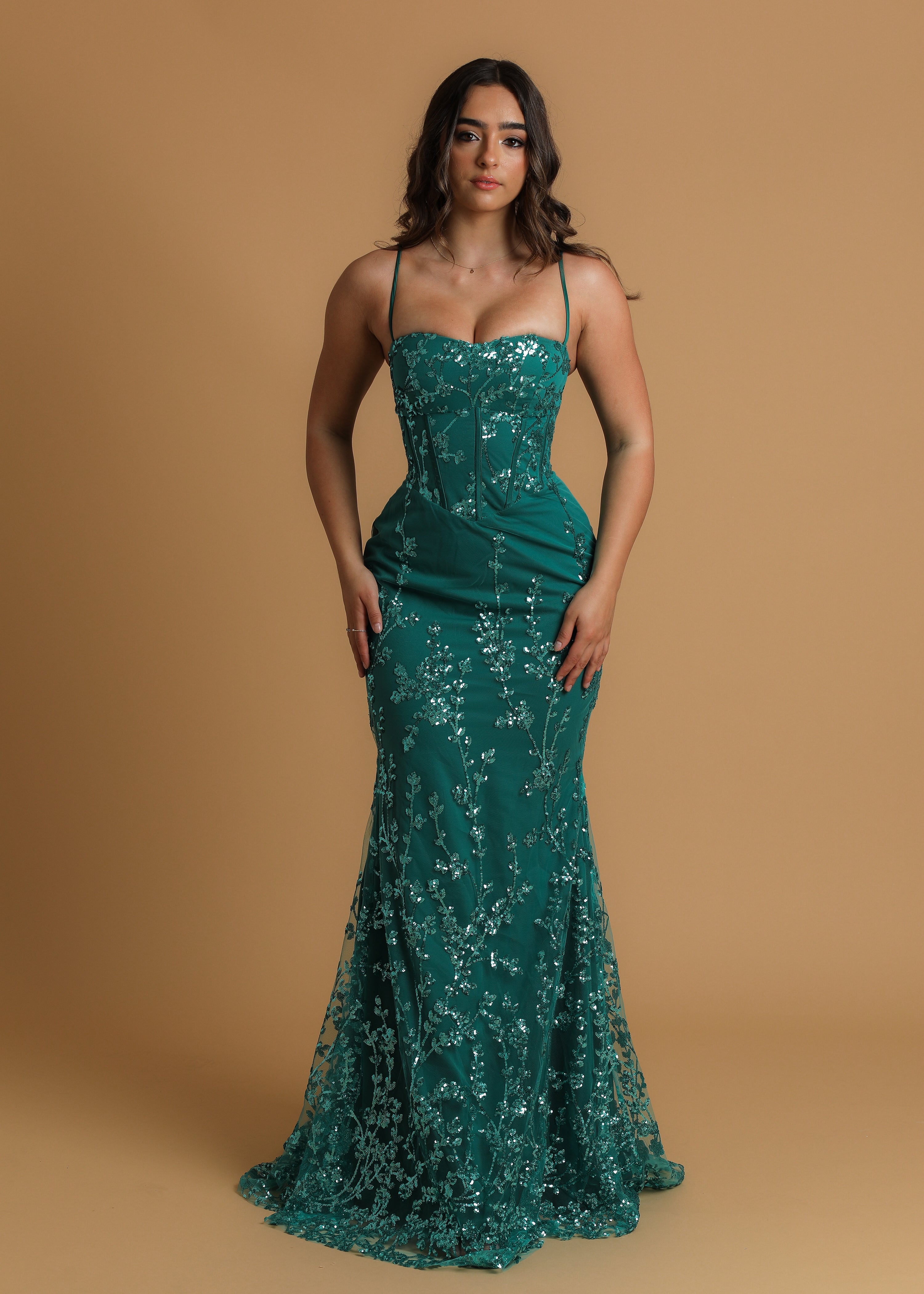 emerald green mermaid dress Elegant Sweetheart Simple Prom Dresses On Sale with High Split See long formal dresses with corsets and butterfly Mermaid Dress With Emerald Green