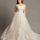 light blush wedding dress