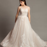 light blush wedding dress