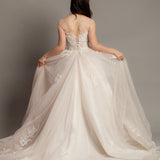 light blush wedding dress