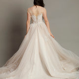 light blush wedding dress
