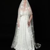Long train Blossom Veil (For Hire)