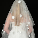 Long train Blossom Veil (For Hire)