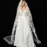 Long train Blossom Veil (For Hire)