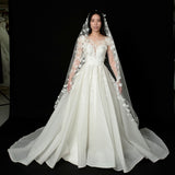 Snow Flower Strewn Veil (For Hire)