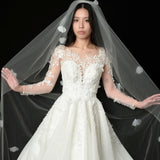 Organza Flower Lace Veil
