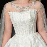 Silver and Pearl Cape