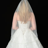 Pearl-Beaded Lace Veil