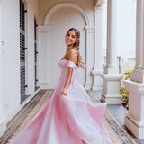 Bustier corset pastel pink dress with bows