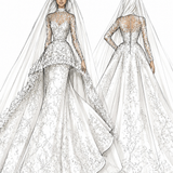 CUSTOM-MADE WEDDING DRESS