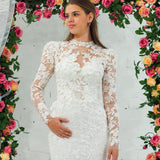 Sweetheart neckline all over lace mermaid dress with lace up back for hire