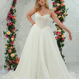 white lace ballgown featuring a strapless sweetheart neckline, basque waistline, corset back, and voluminous crinoline skirt for hire