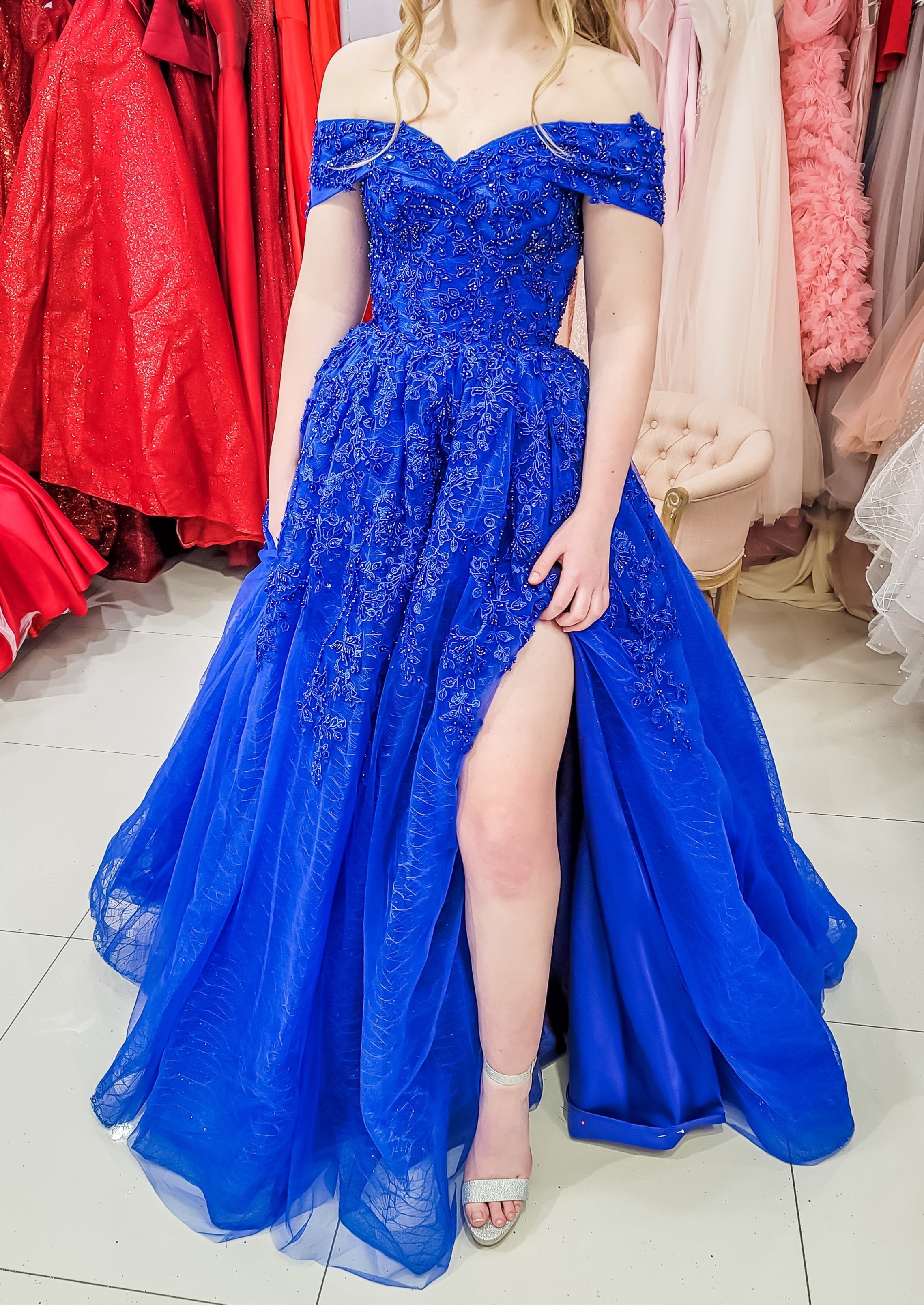 Buy Net Blue Gown Online : Germany -
