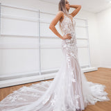 Kelly sparkling white lace under nude wedding dress for hire