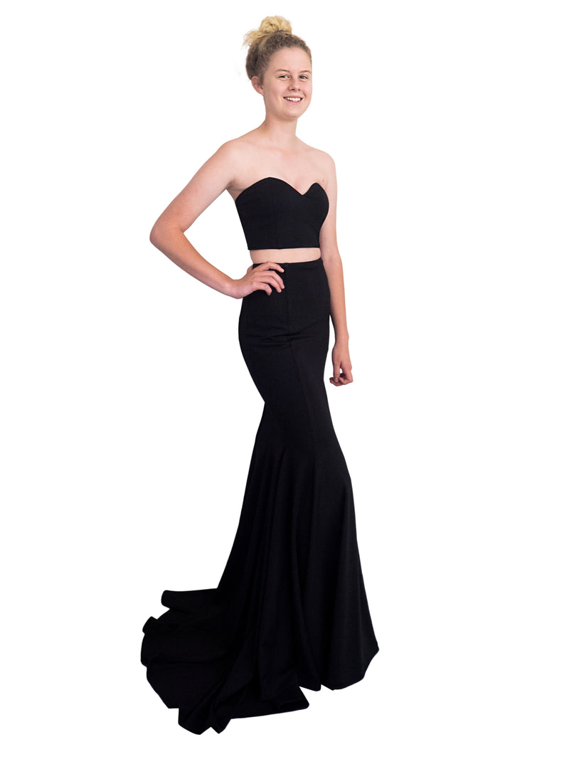 TheMogan Women's Floral Lace Overlay Front Slit Mini Lining Trumpet A-Line Maxi  Skirt - Walmart.com