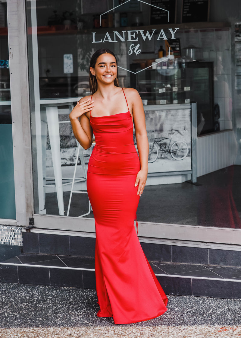 Mermaid Gown with Embellished Detachable Train – ALBINA DYLA