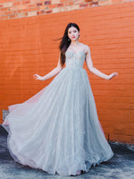 Sparkling bustier top princess dress for hire