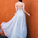 Sparkling bustier top princess dress for hire