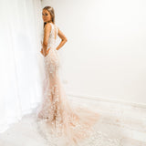 Blush pearl mermaid dress (sample sale)