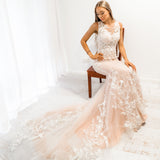 Blush pearl mermaid dress (sample sale)