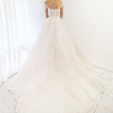 Blush pink long sleeves princess gown for hire