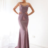 Sparkling purplish pink mermaid dress (sample sales)