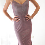 Sparkling purplish pink mermaid dress (sample sales)