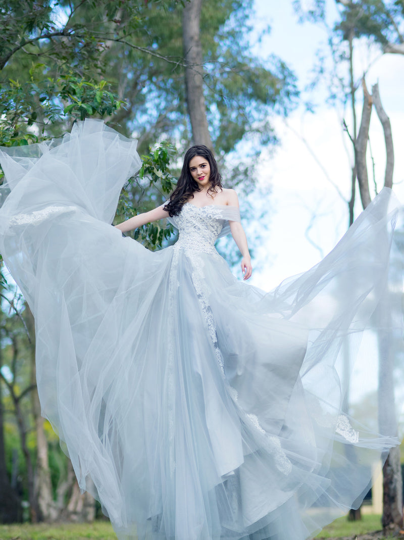 Grey color hotsell wedding dresses