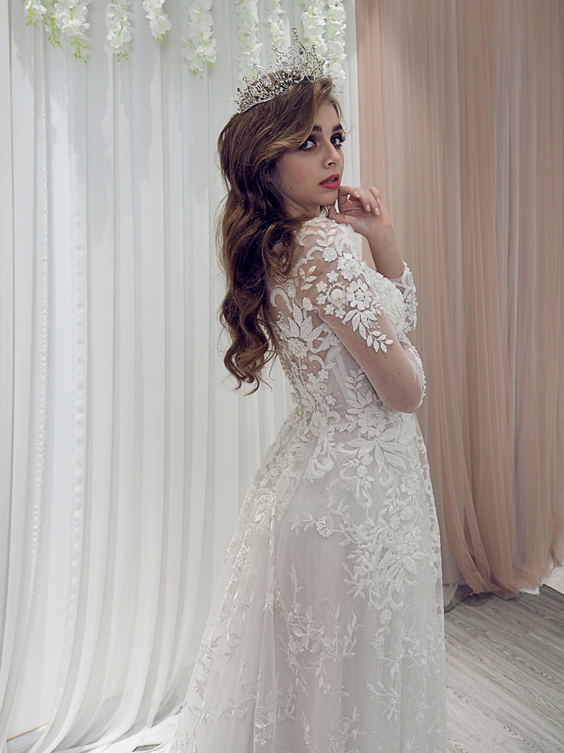 Annabelle a-line lace wedding dress